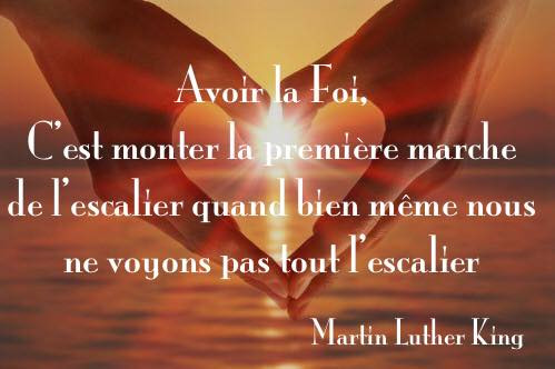 Avoir la Foi, Tener fe