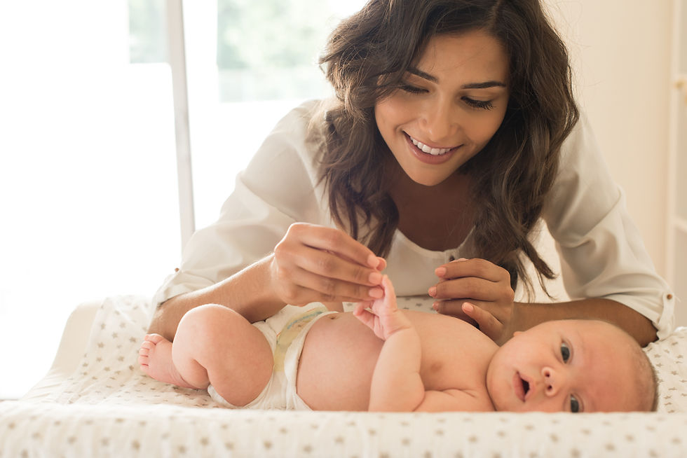 Mother Playing With Baby