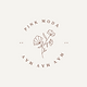 Beige Flower Superminimalism Curved Text Logo.png