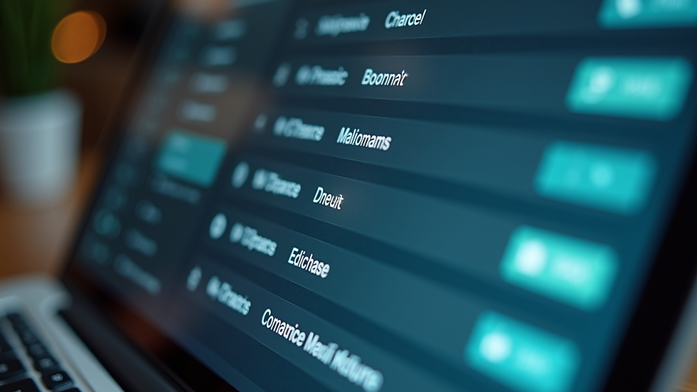 Close-up view of a laptop screen showing privacy settings