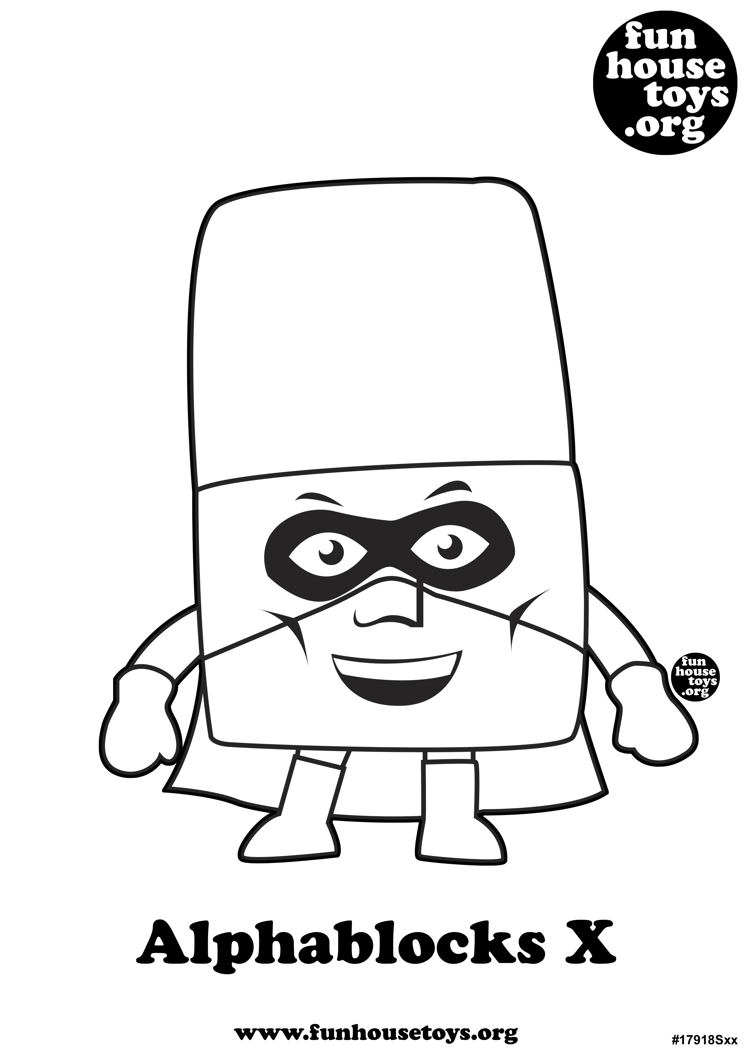 alpha blocks coloring pages