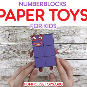 Paper Toys 6-10 Inspired by Numberblocks – A Fun Printable Activity for Kids!