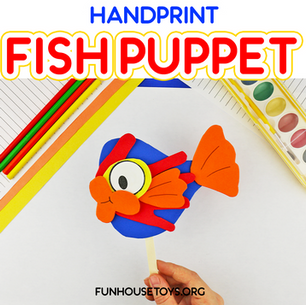 Handprint Fish Puppet 