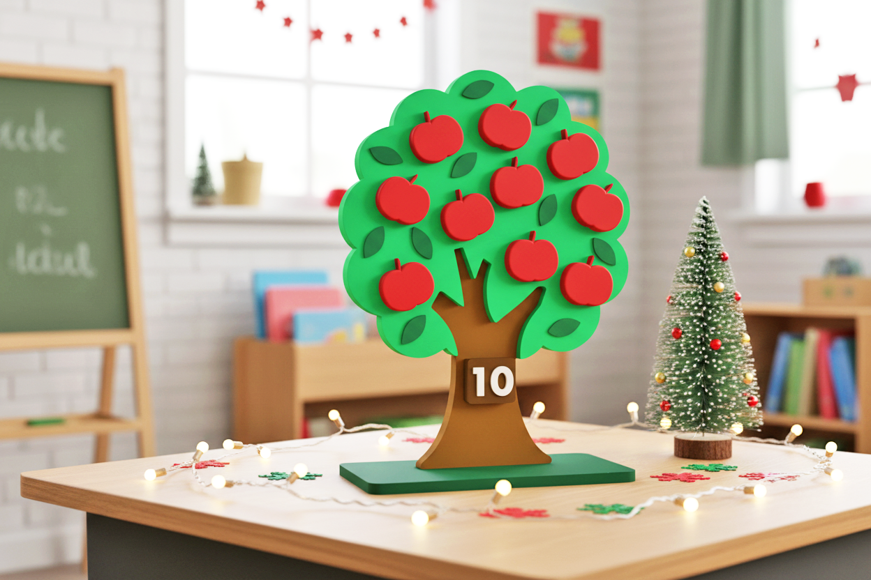 Apple Tree Build & Count - Hands-On Learning for Kids - Montessori For Kids