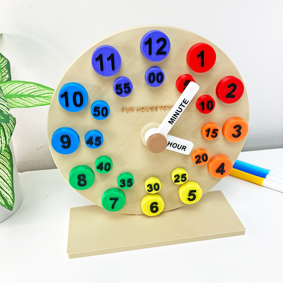 Thumbnail: Learning Clock – Build & Learn Time - Learning Tool - Montessori Teaching Clock