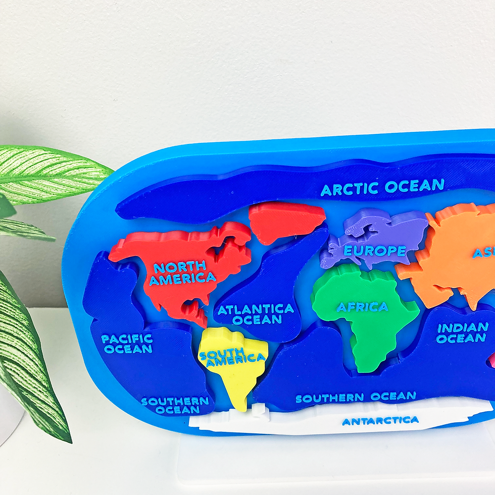 Thumbnail: World Map Puzzle and Model – Hands-On Geography Learning Tool - STEM For Kids