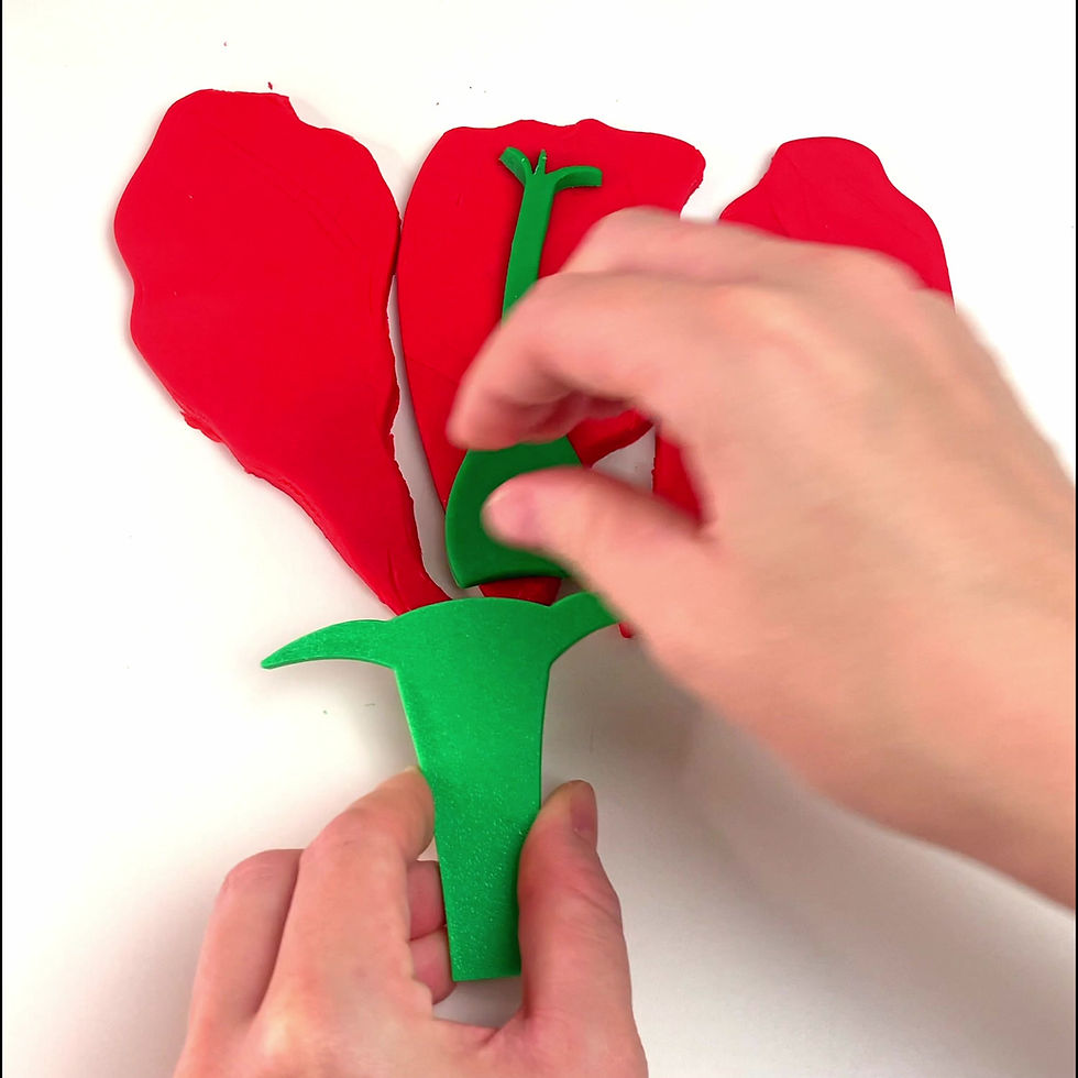 Thumbnail: Flower Parts Play Dough Stencil – Play and Learn