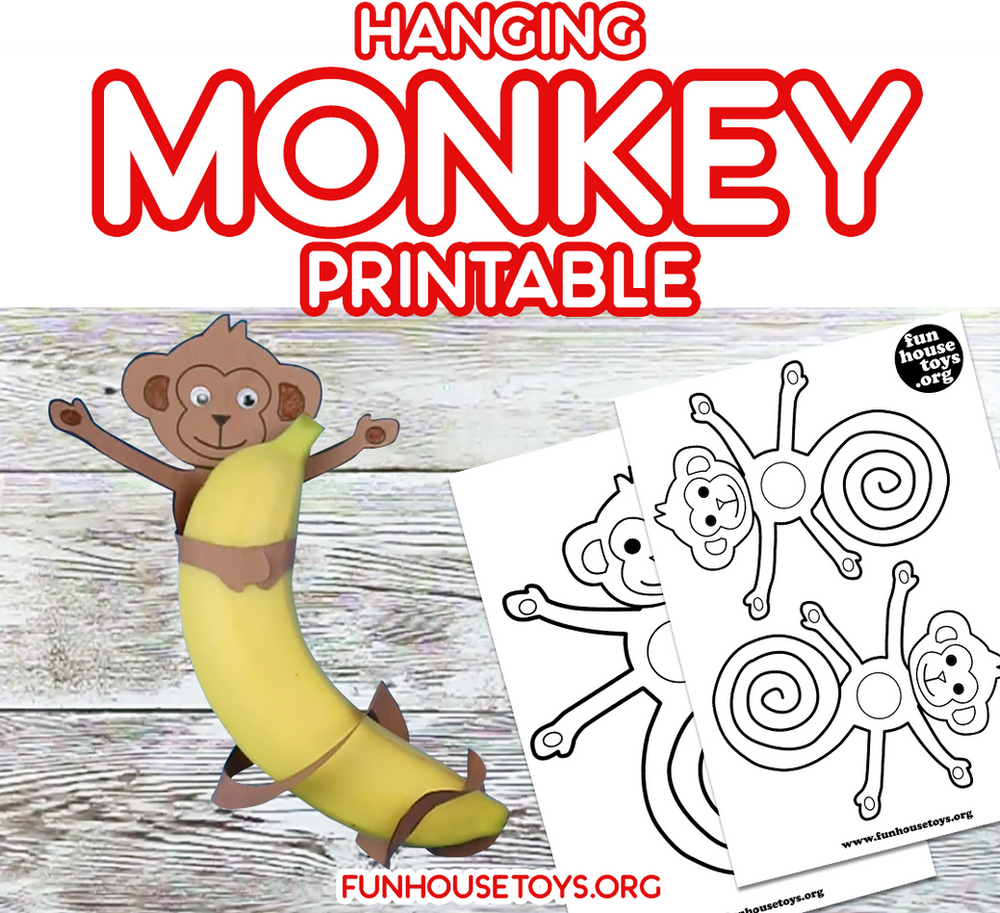 Hanging Monkey Printable Craft
