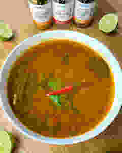 Simple Thai Tom Yum Rice Noodle Soup
