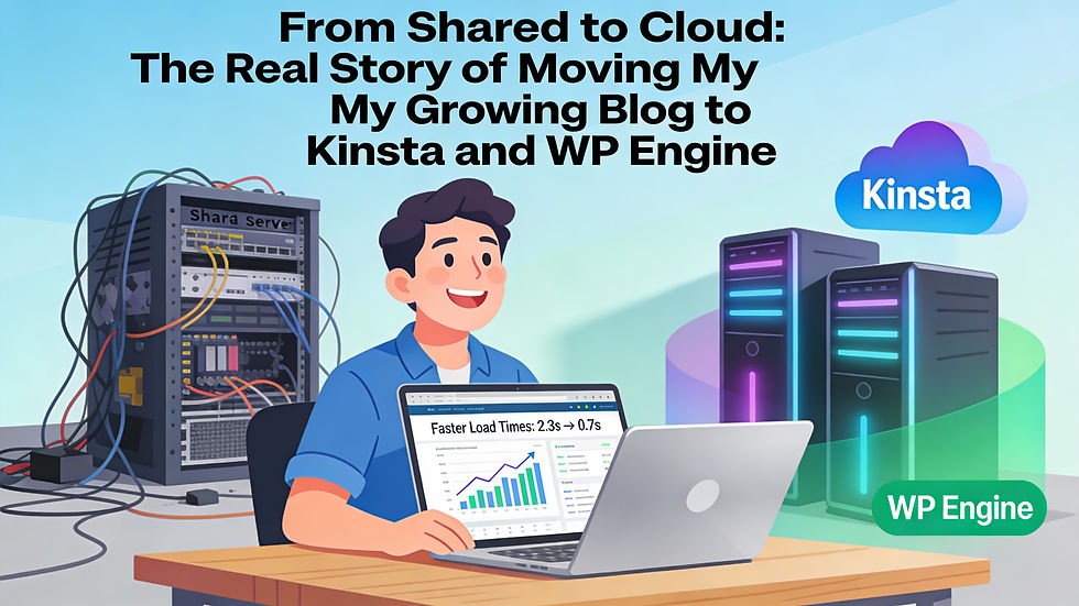 From Shared to Cloud: The Real Story of Moving My Growing Blog to Kinsta and WP Engine