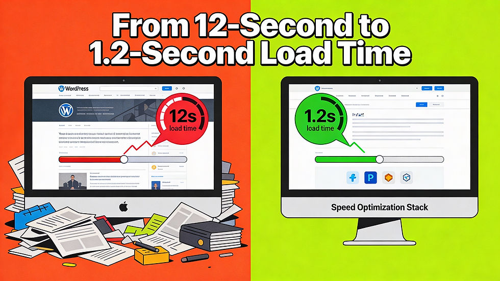 From 12‑Second to 1.2‑Second Load Time The Speed‑Optimization Plugin Stack That Saved My Blog