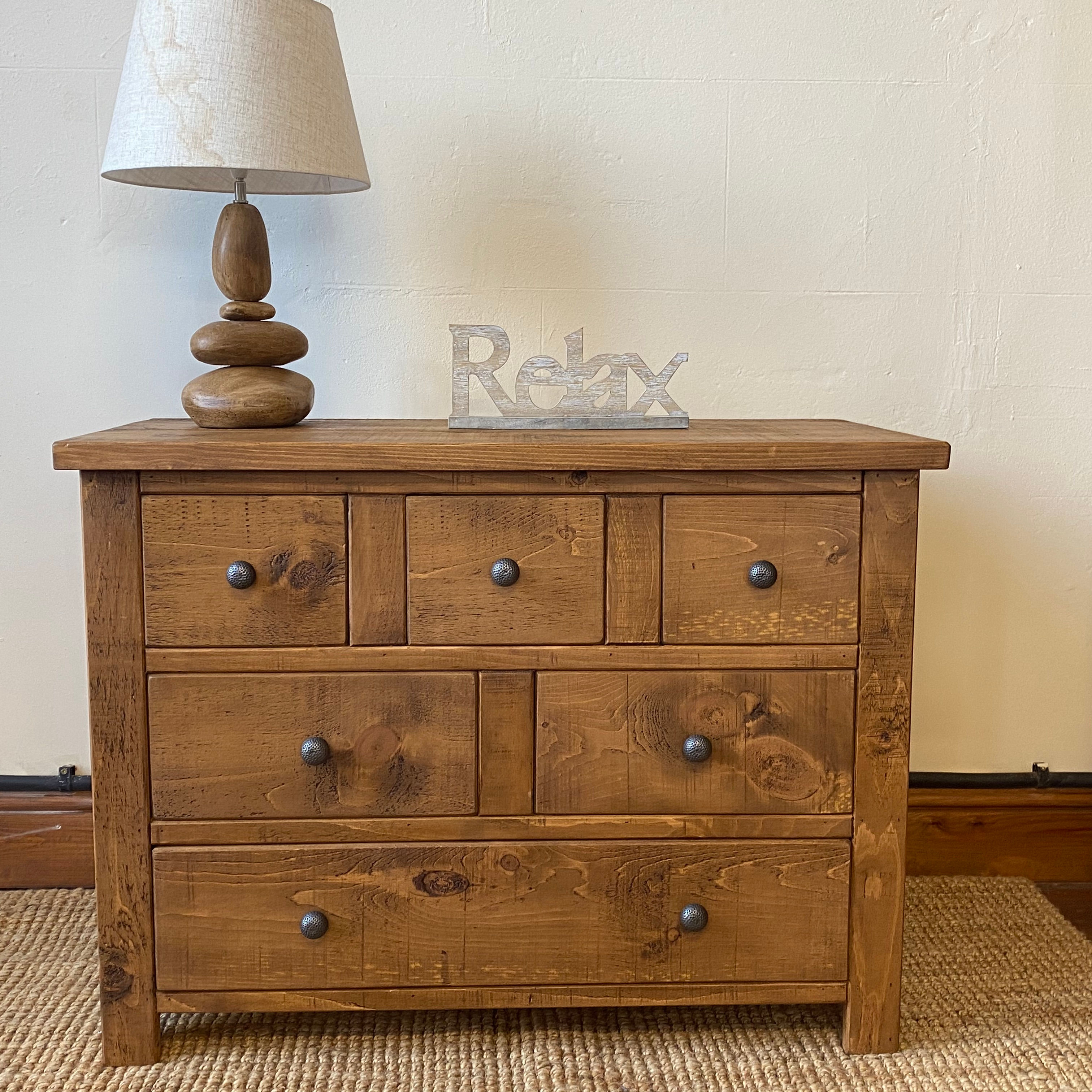 Classic Plank 6 Drawer Chest(3/2/1)