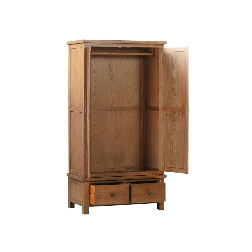 Thumbnail: Dorset Double Wardrobe with 2 Drawers