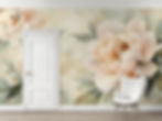 watercolor floral wallpaper mural for living room wall