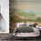 Thumbnail: Minimal interior styled with Verdelume wall mural, calm rolling landscape in soft green and cream hues