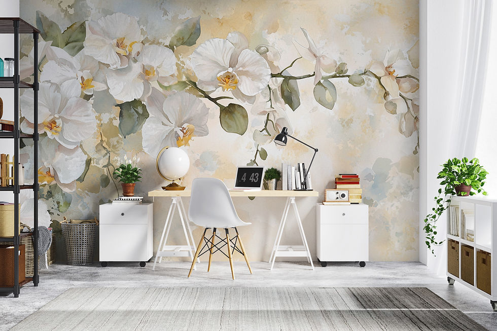 Thumbnail: elegant orchid wallpaper for office wall