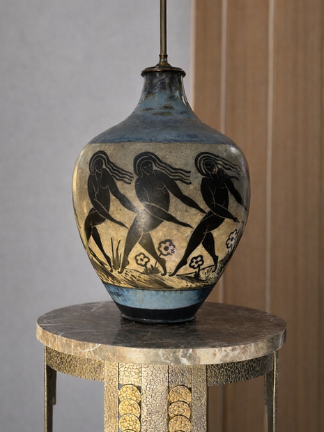 vase primavera de  jean besnard collection art deco 1930 comme georges jouve ou giacommetti maxime hardy