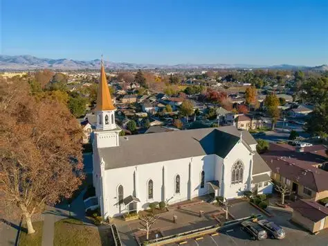 SacredHeartCatholicChurch-HollisterCA-AerialView