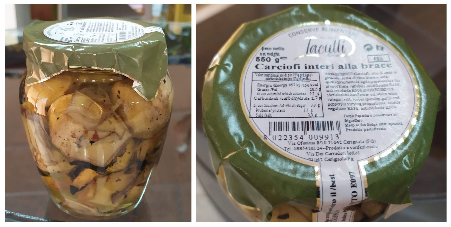 CARCIOFI INTERI ALLA BRACE - IACULLI MATTEO