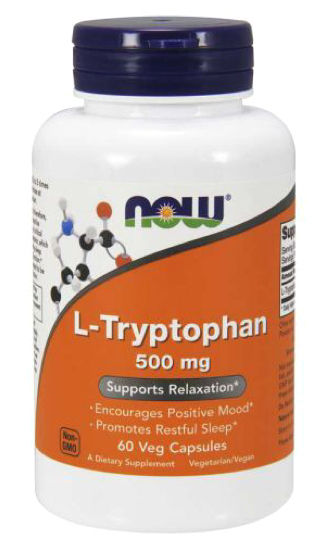L-Tryptophan, 500mg, 60 Veg Capsules
