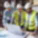 A diverse construction Project management team that is showing a customer how to stay wit