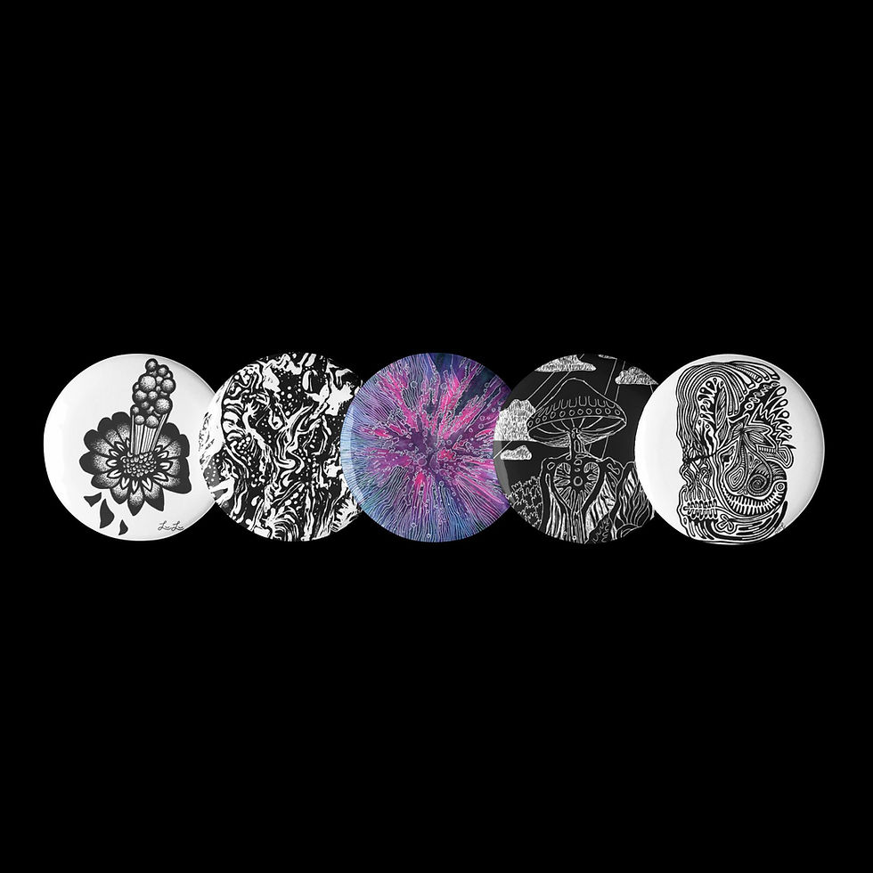 Thumbnail: Set of 5 Pin Buttons
