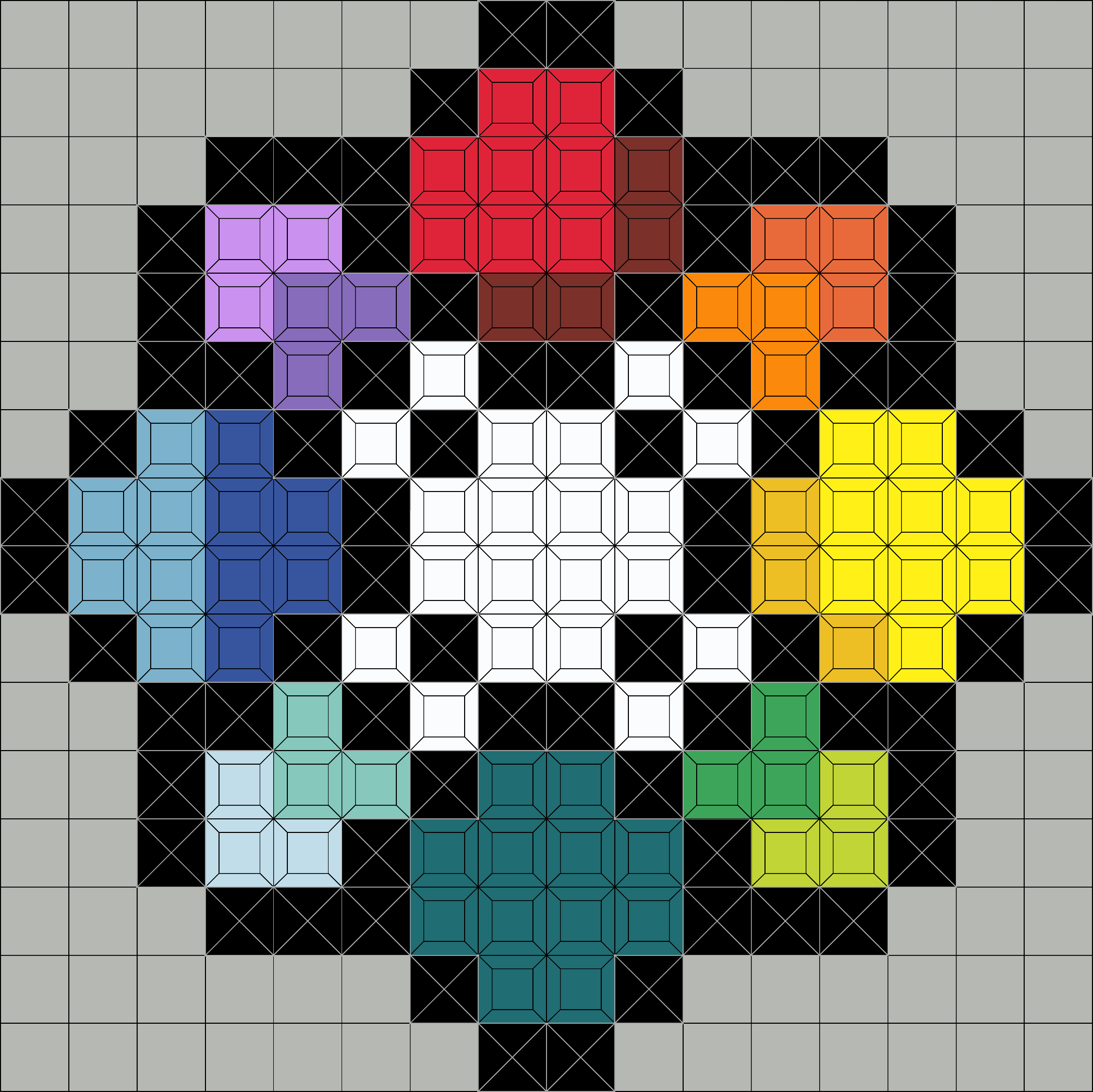 colour flower(256pcs.)