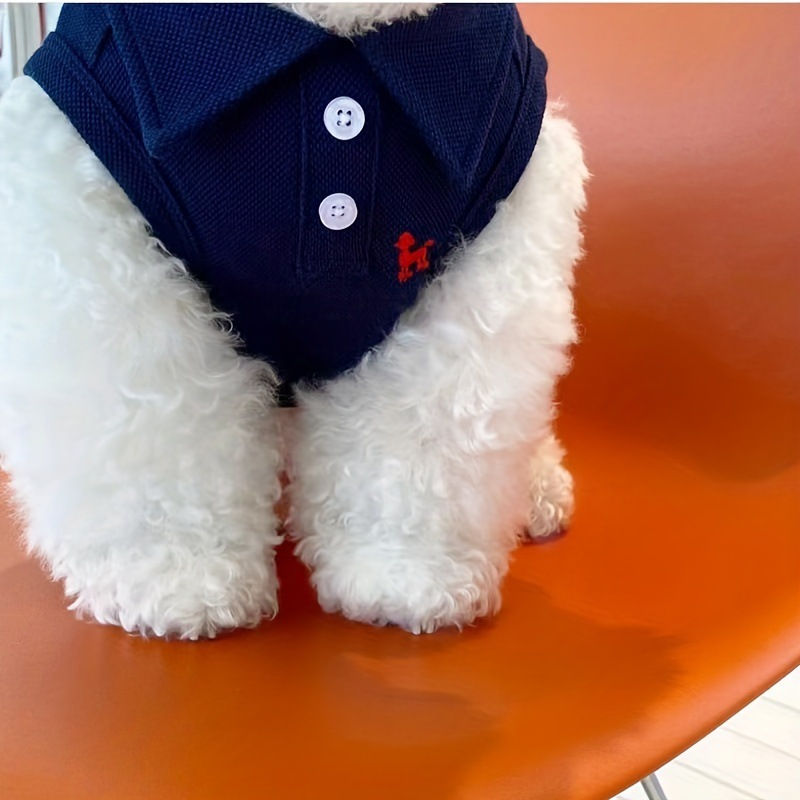 Thumbnail: Embroidered Pet Polo Shirt Vest