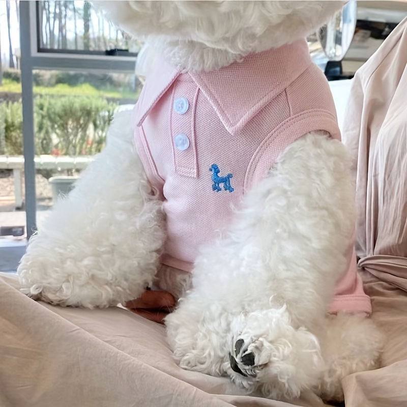 Thumbnail: Embroidered Pet Polo Shirt Vest