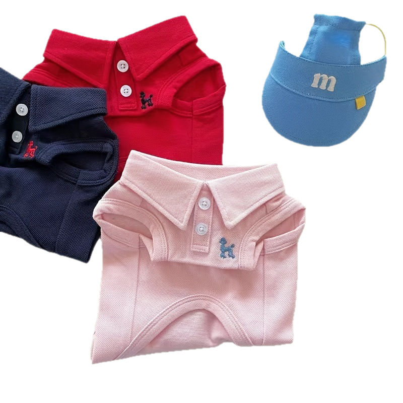 Thumbnail: Embroidered Pet Polo Shirt Vest