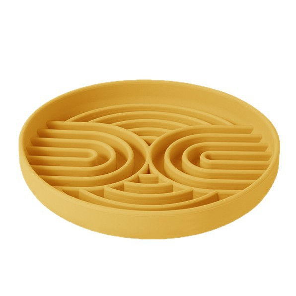 Thumbnail: Silicone Slow Feeder Pet Bowl with Suction Base