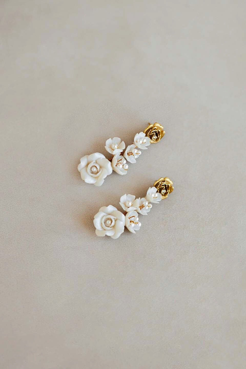 Jonida Ripani Carolina Petite Bridal Statement Earrings