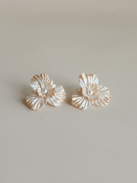 Orecchini Donna In Oro Ipoallergenici, Design Fiore, Intrecciato, Corno E Triangolo – Fatti A Mano, Non Anneriscono, Regalo Elegante Con Confezione