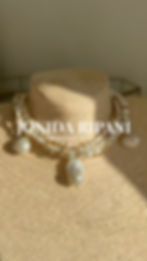 Thumbnail: Collana da sposa con perle d'acqua dolce e barocche scintillanti Como Pearl Necklace by JONIDA RIPANI.