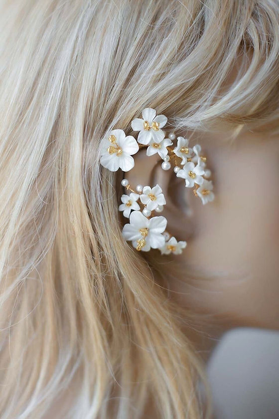 PROVENCE Bridal Ear Cuffs | Bridal Earrings | Made in Italy