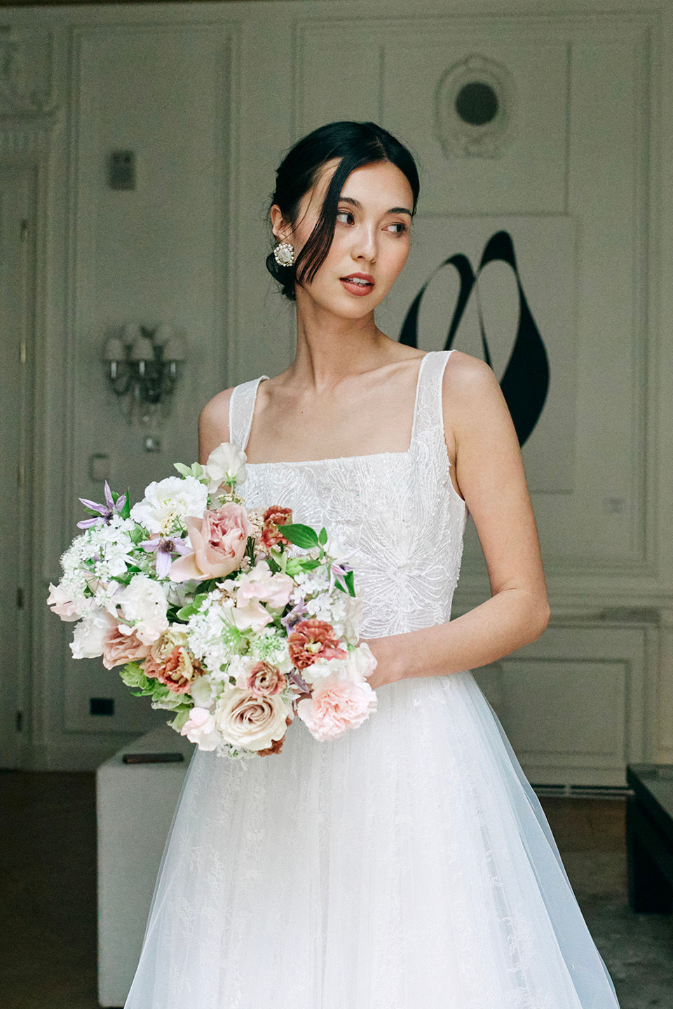 Miniatura: Jonida Ripani Brera pearl Bridal Studs - Orecchini sposa