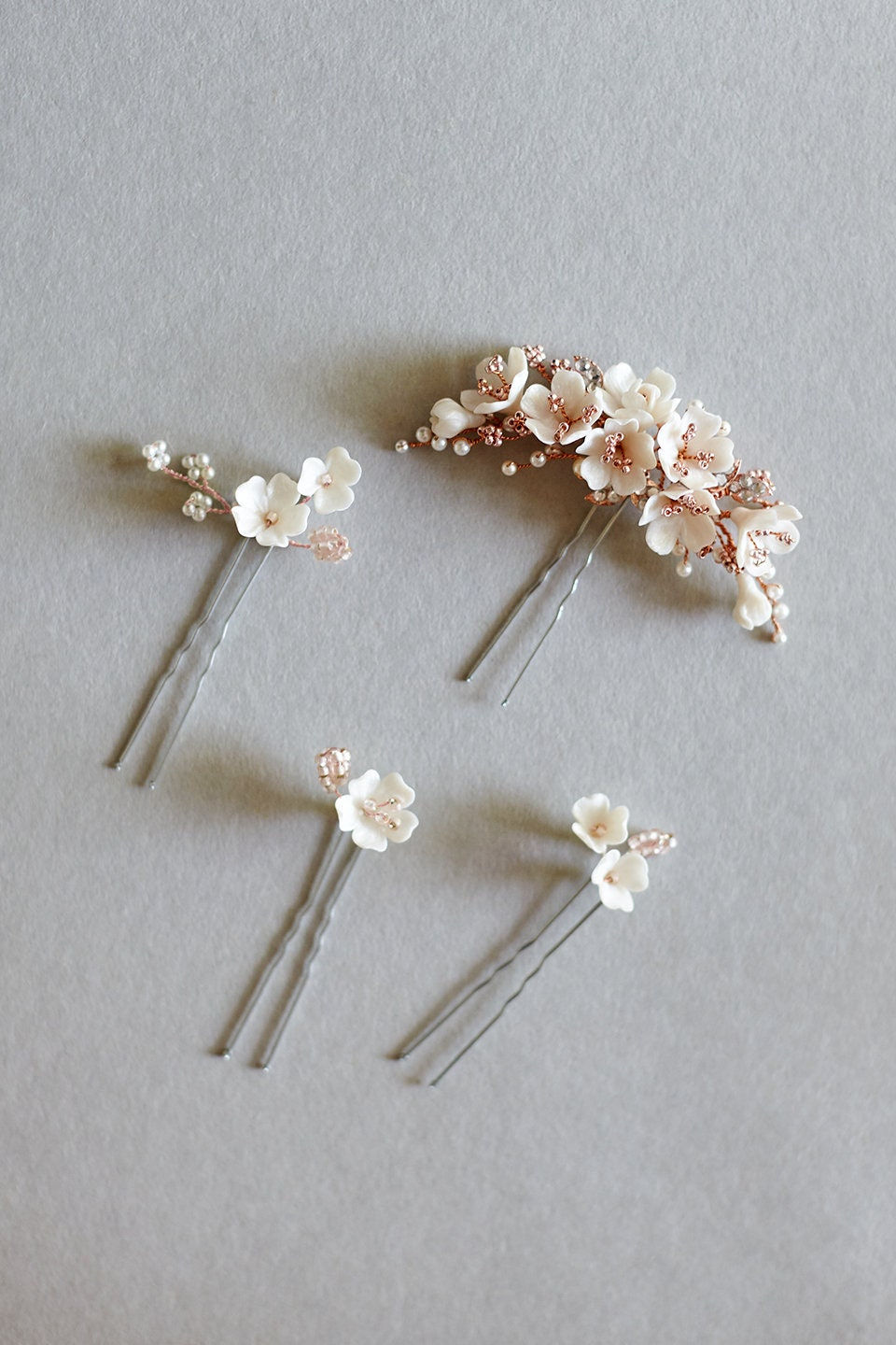 Thumbnail: scultred wedding Hair Pins - forcine sposa