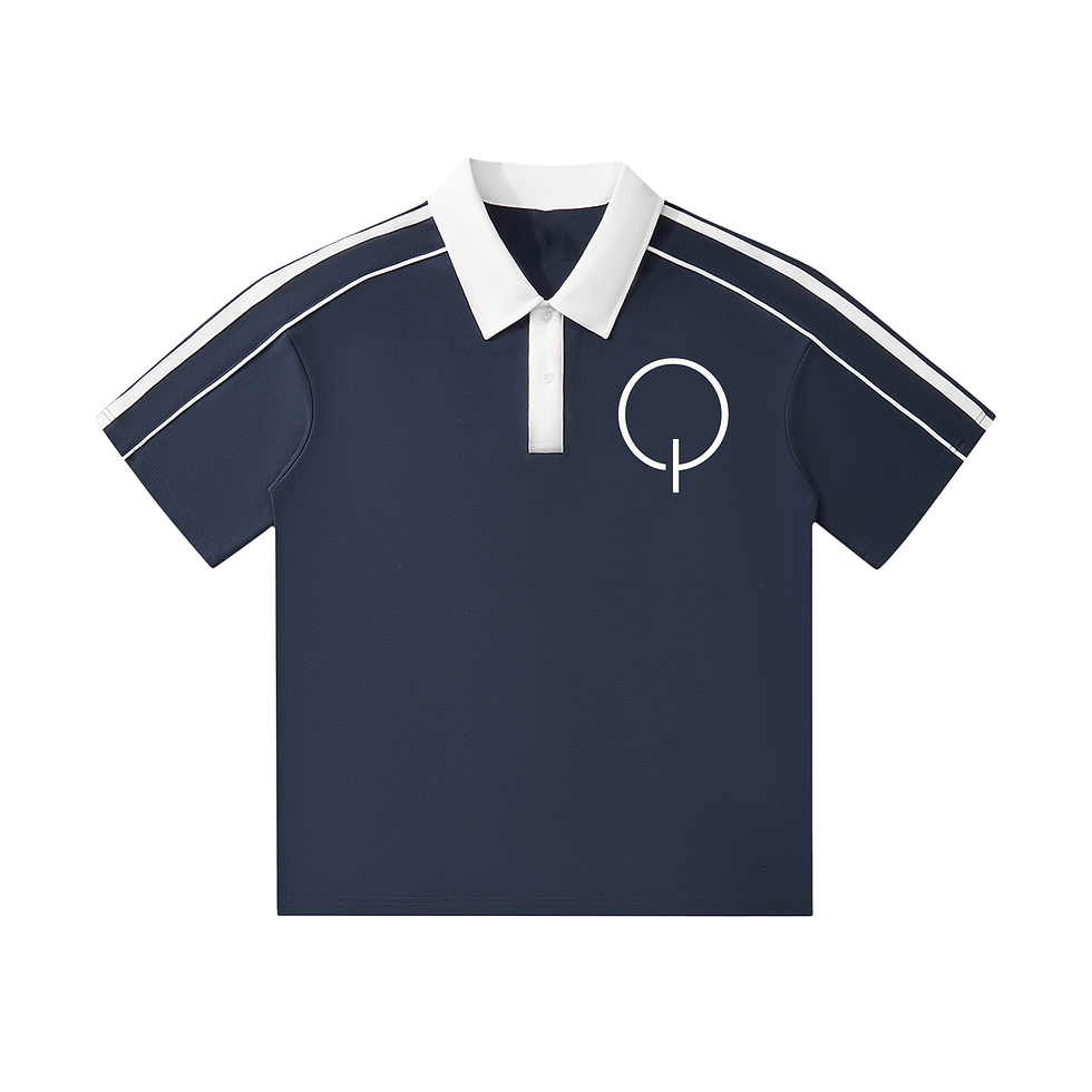Thumbnail: Contrast Collar Short-Sleeve Polo Shirt