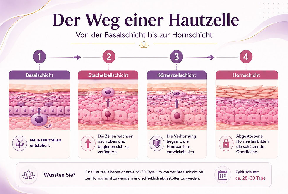 Der Weg der Hautzelle