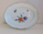 Miniaturbild: Meissen, mittlere Fleisch-/Fischplatte, Dekor Ozier, Blumen-/Insektenmalerei