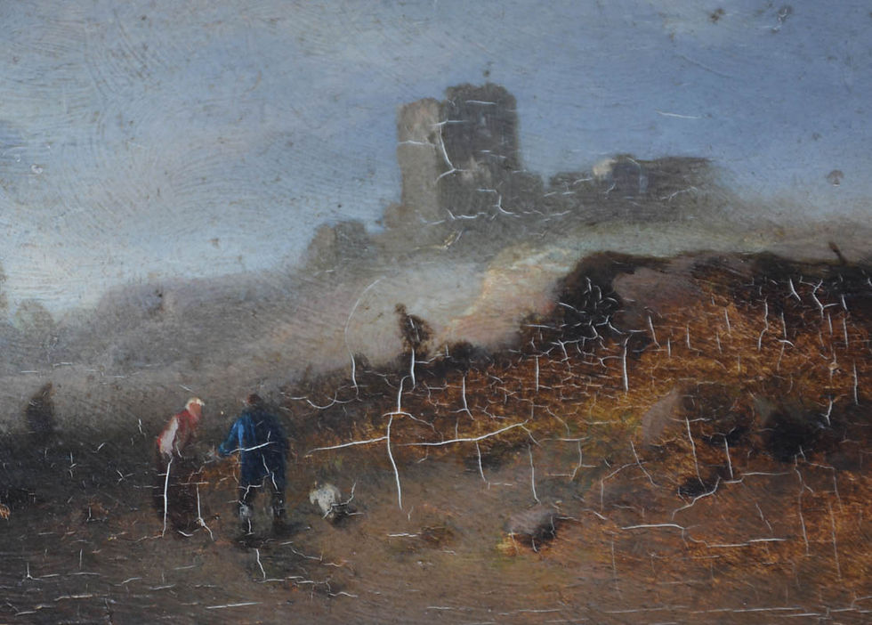 Miniaturbild: Louis Hoguet, Normannische Küste mit Monolith