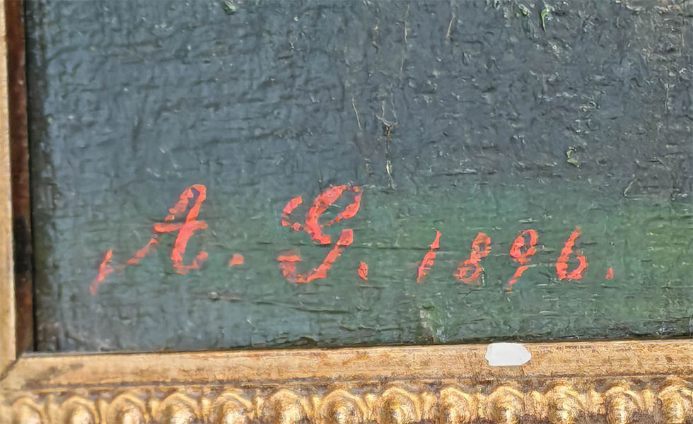 Miniaturbild: Zug am Zugersee, Ölgemälde von 1896