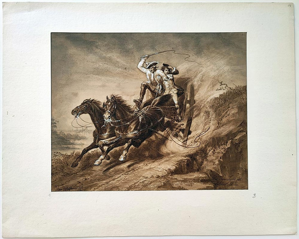 Johann Hermann Kretzschmer, Des Pagen Seydlitz erste Lustfahrt mit dem Markgrafen von Schwedt