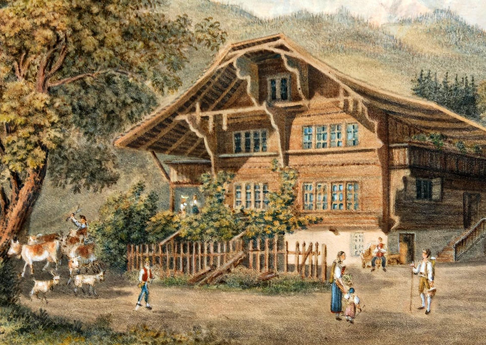 Miniaturbild: Johann Heinrich Wirz, Bauernhaus in Wilderswil