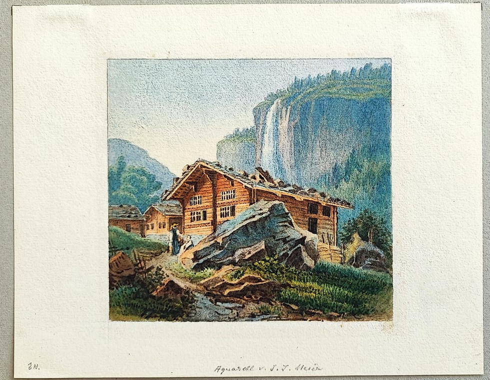 Miniaturbild: Johann Jakob Meyer (attr.) – Chalets im Gebirge