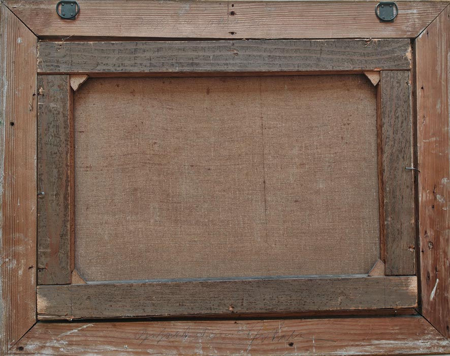 Miniaturbild: A. Burckhardt, Bauernhaus in Oberägeri, Ölgemälde