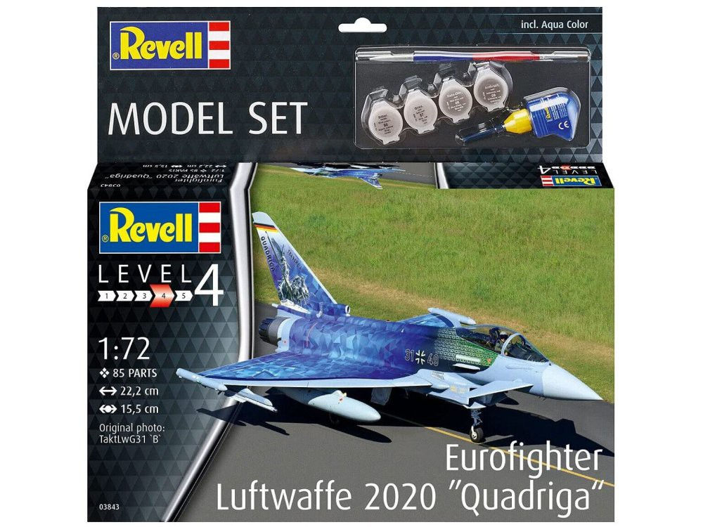 63843	Revell: Model Set Eurofighter "Luftwaffe 2020 Quadriga in 1:72