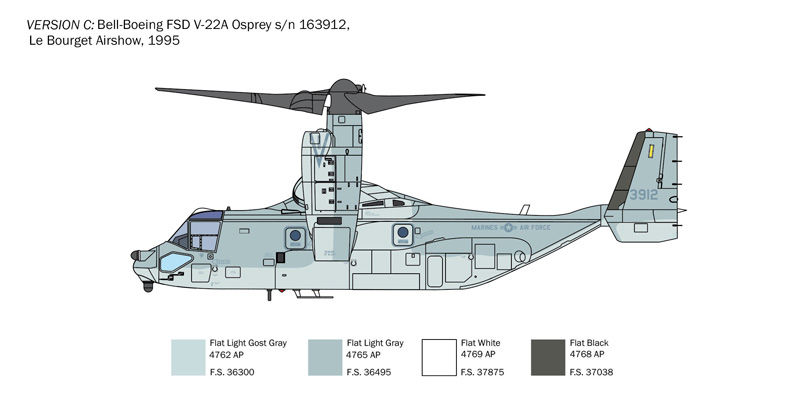 Miniatura: IT1463	1/72 V-22A OSPREY