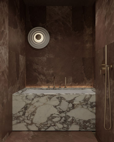 Nowy Sącz Wolskiej Park - Japandi bathroom - interior design project, premium interior arrangement, interior design, interior architecture, minimalist design, natural materials, Moogaa Studio.
