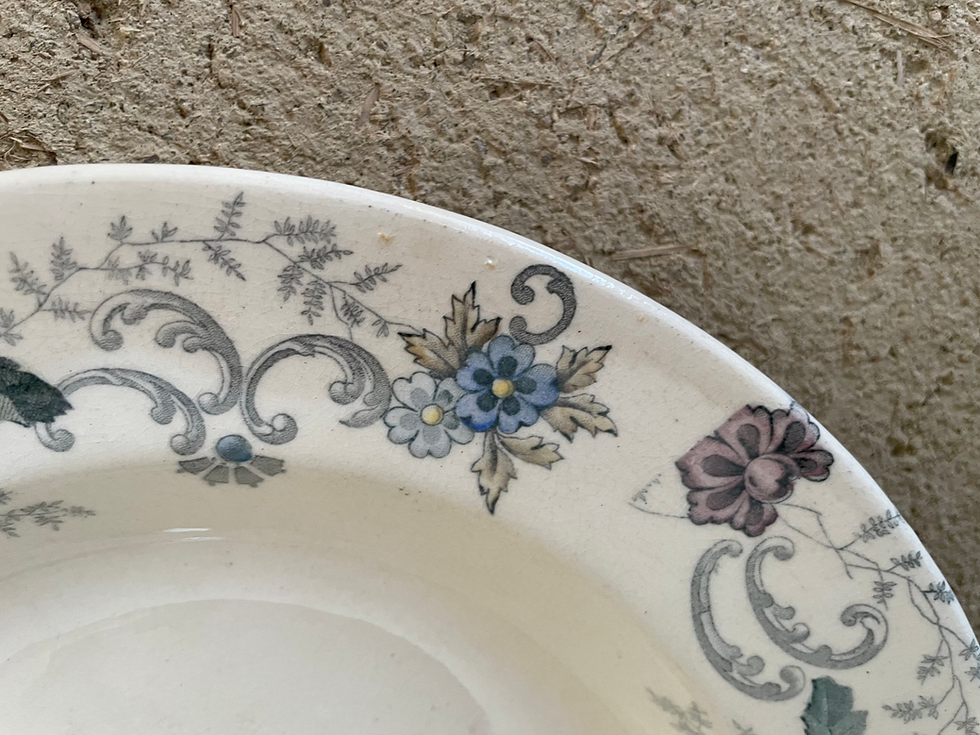 サムネイル： Choisy le Roi / ショワジールロワ  深皿　N-958